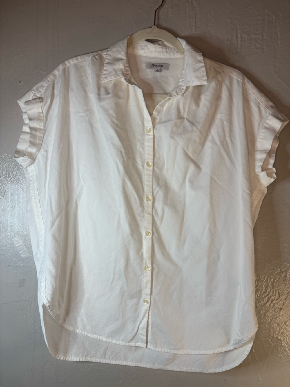 Madewell Cream Button-Up Shirt